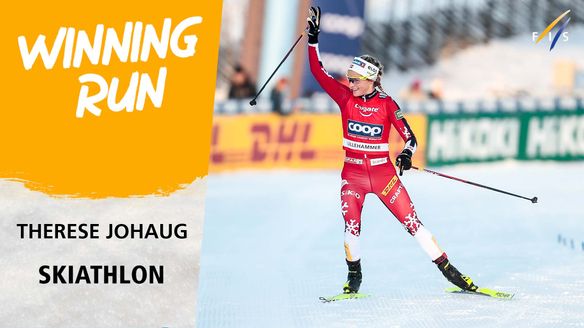 Dominant Johaug claims top spot in Skiathlon